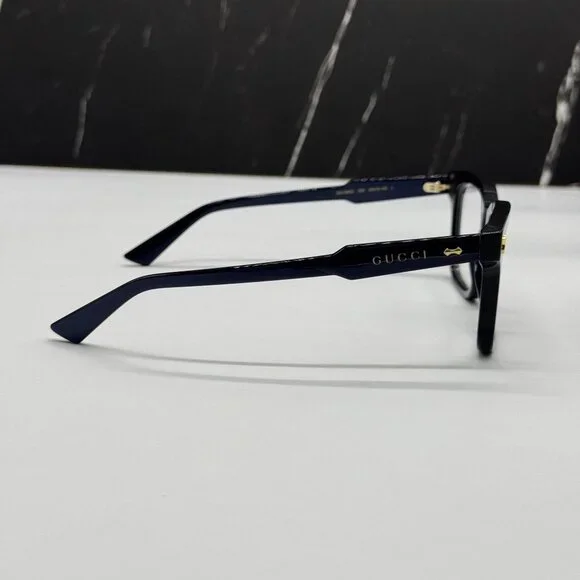 NEW GUCCI GG1265O 005 BLUE MEN EYEGLASSES GUCCI